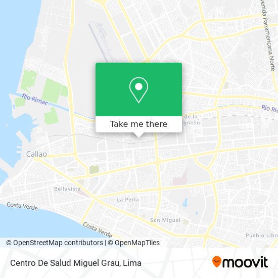 Centro De Salud Miguel Grau map