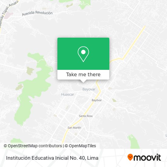 Institución Educativa Inicial No. 40 map