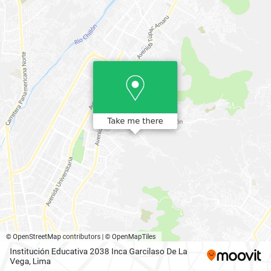 Mapa de Institución Educativa 2038 Inca Garcilaso De La Vega
