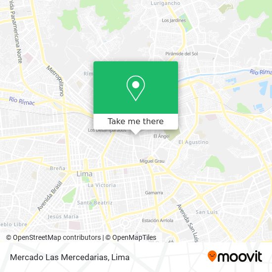 Mapa de Mercado Las Mercedarias