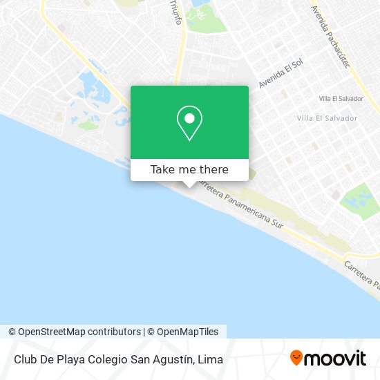 Club De Playa Colegio San Agustín map