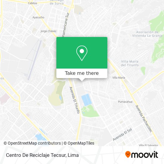 Centro De Reciclaje Tecsur map