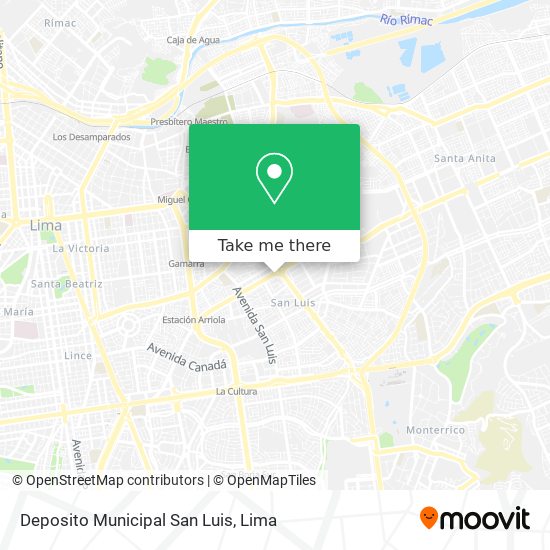 Mapa de Deposito Municipal San Luis