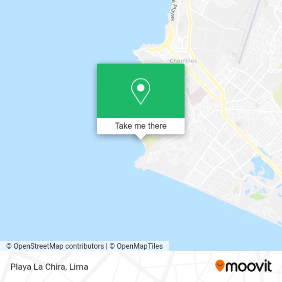 Playa La Chira map