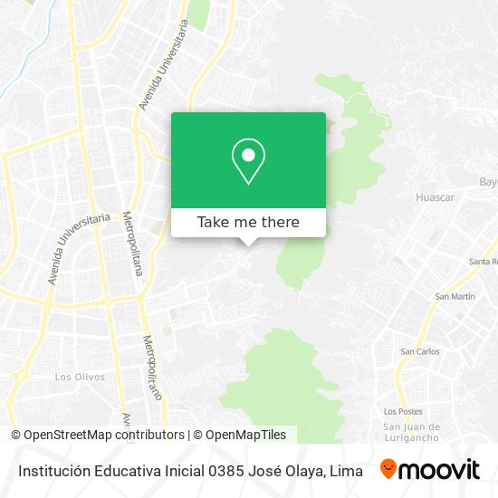 Institución Educativa Inicial 0385 José Olaya map