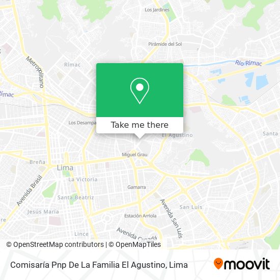 Comisaría Pnp De La Familia El Agustino map