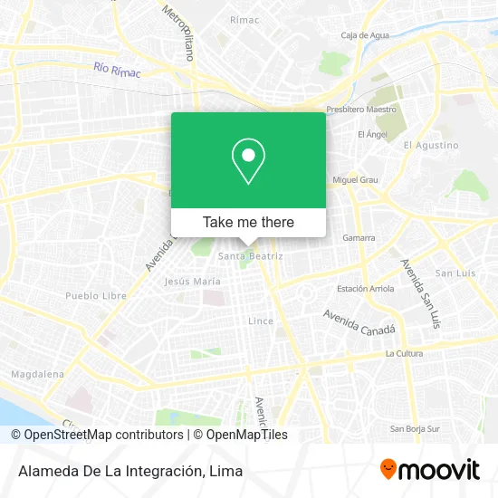 Mapa de Alameda De La Integración
