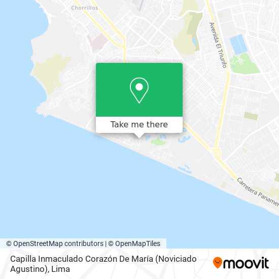 Mapa de Capilla Inmaculado Corazón De María (Noviciado Agustino)