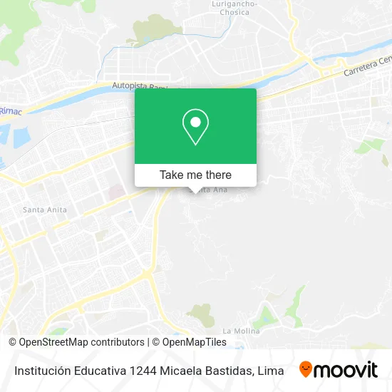Mapa de Institución Educativa 1244 Micaela Bastidas