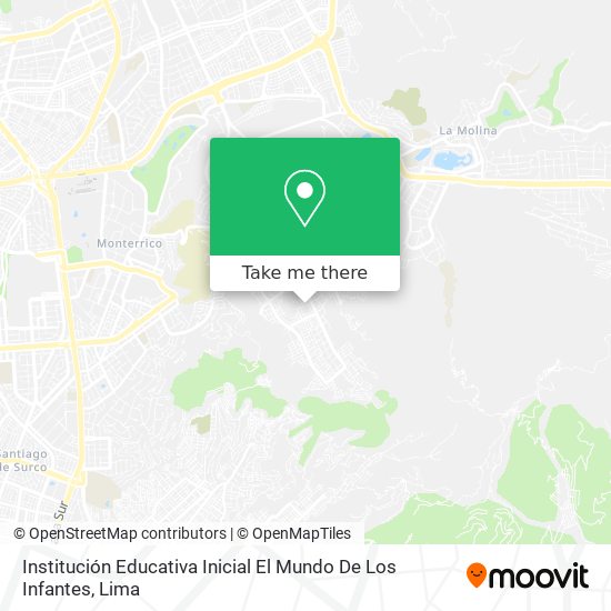 Institución Educativa Inicial El Mundo De Los Infantes map