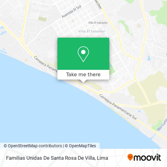 Mapa de Familias Unidas De Santa Rosa De Villa