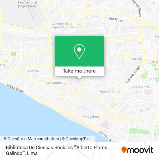 Biblioteca De Ciencas Sociales ""Alberto Flores Galindo"" map