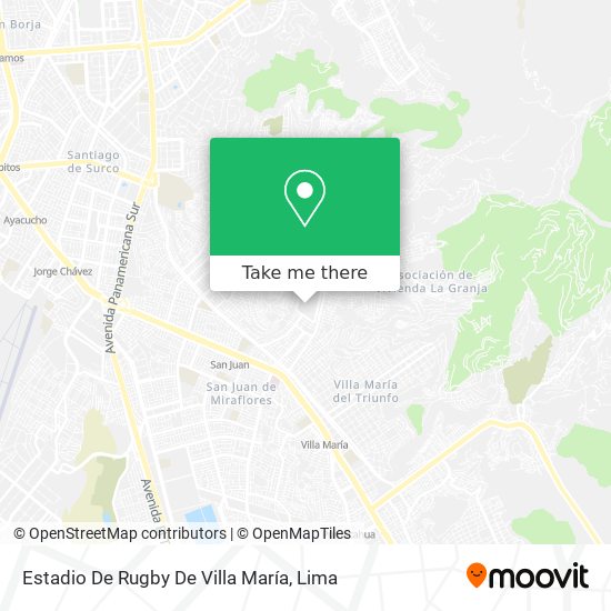 Mapa de Estadio De Rugby De Villa María