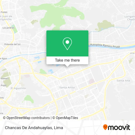 Mapa de Chancas De Andahuaylas