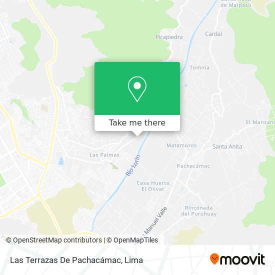 Mapa de Las Terrazas De Pachacámac