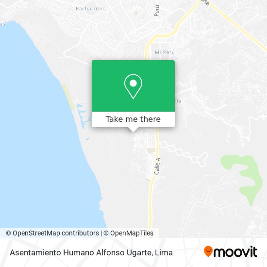Asentamiento Humano Alfonso Ugarte map