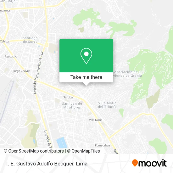 I. E. Gustavo Adolfo Becquer map