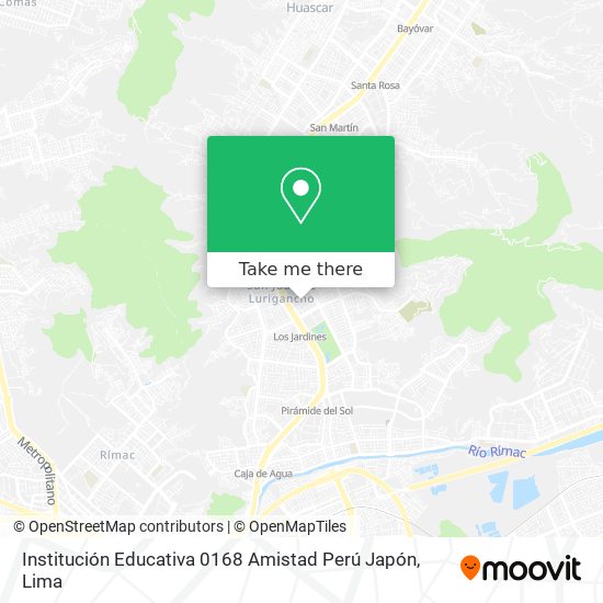 Institución Educativa 0168 Amistad Perú Japón map