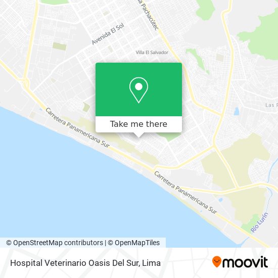 Hospital Veterinario Oasis Del Sur map