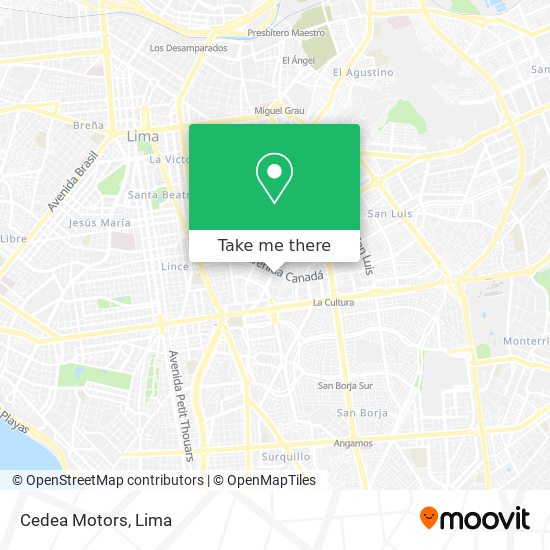 Cedea Motors map