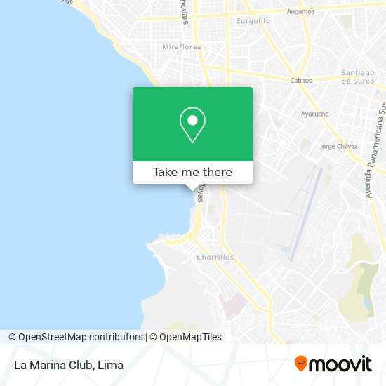La Marina Club map