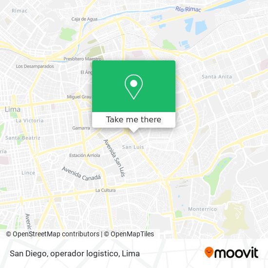 San Diego, operador logistico map