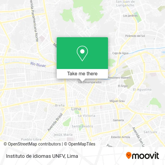 Instituto de idiomas UNFV map