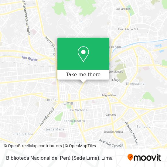 Biblioteca Nacional del Perú (Sede Lima) map