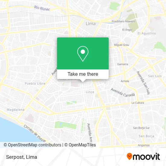 Serpost map