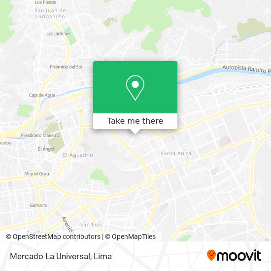 Mercado La Universal map