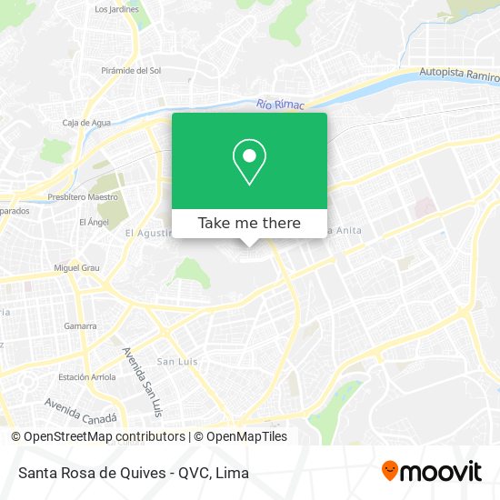 Mapa de Santa Rosa de Quives - QVC