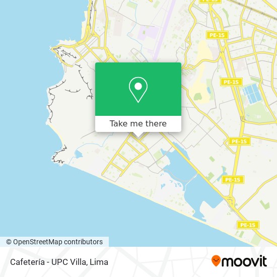 Cafetería - UPC Villa map