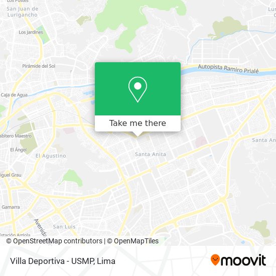Villa Deportiva - USMP map