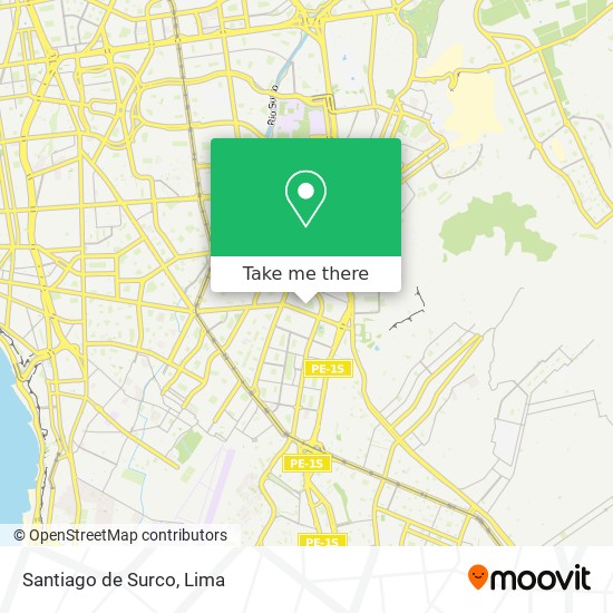 Santiago de Surco map