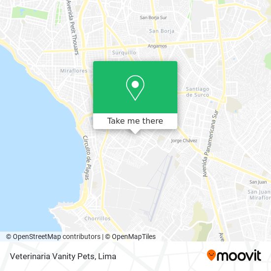 Veterinaria  Vanity Pets map