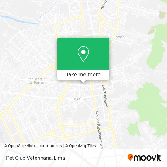 Mapa de Pet Club Veterinaria