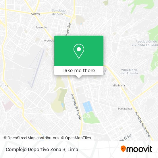 Complejo Deportivo  Zona B map