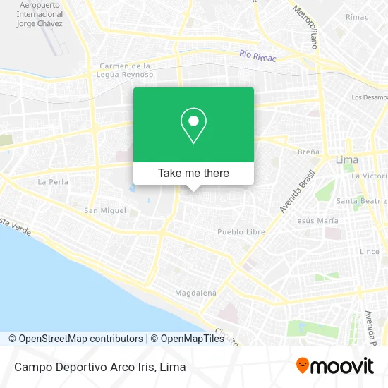 Mapa de Campo Deportivo Arco Iris
