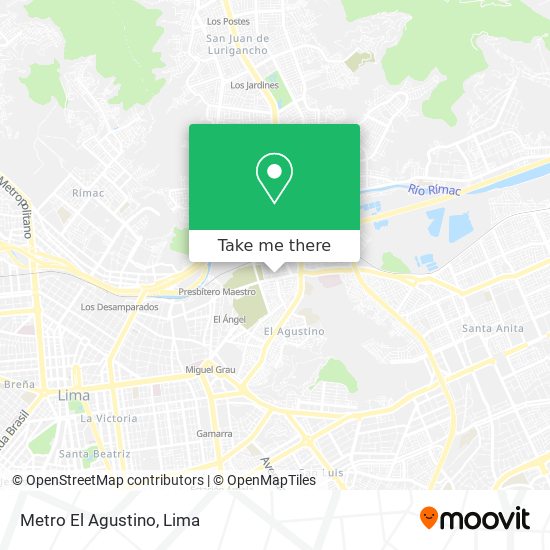 Metro El Agustino map