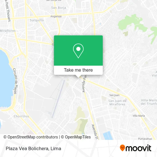Plaza Vea Bolichera map