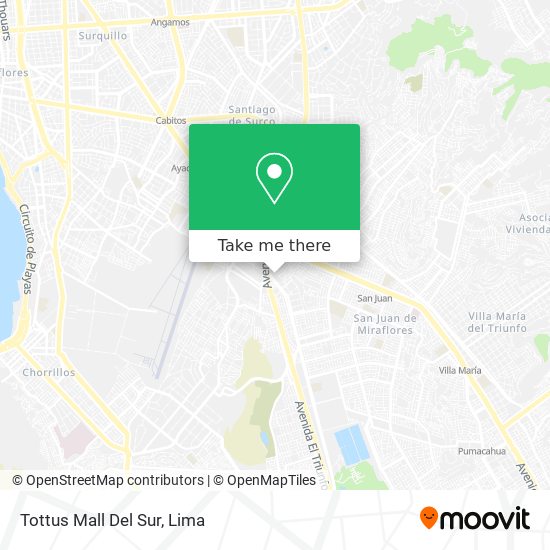 Tottus Mall Del Sur map