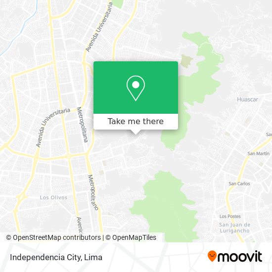 Mapa de Independencia City