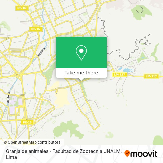 Granja de animales - Facultad de Zootecnia UNALM map