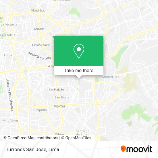 Mapa de Turrones San José