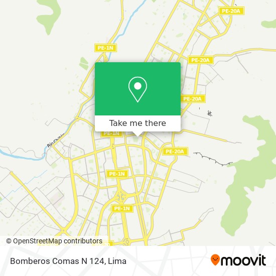 Bomberos Comas N 124 map