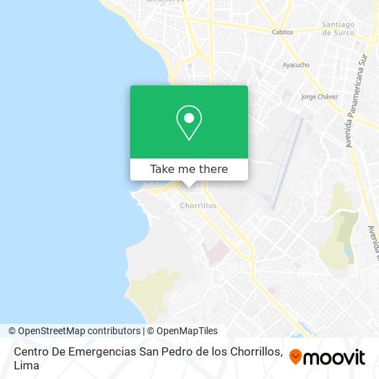 Centro De Emergencias San Pedro de los Chorrillos map