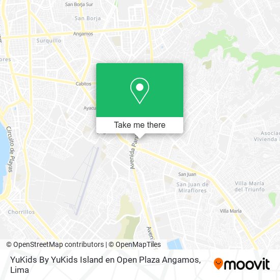 YuKids By YuKids Island en Open Plaza Angamos map