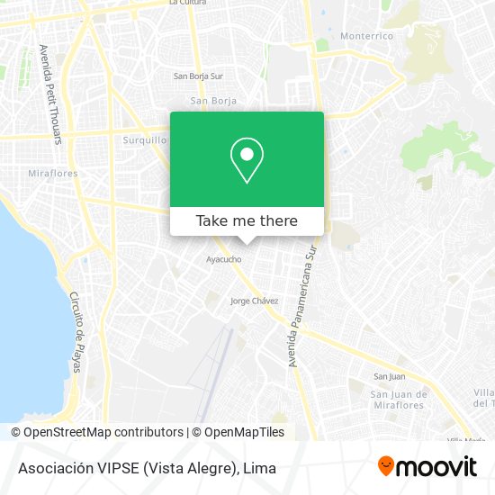 Mapa de Asociación VIPSE (Vista Alegre)