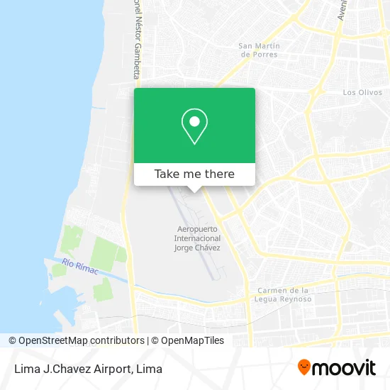 Lima J.Chavez Airport map