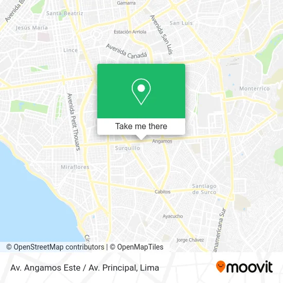 Av. Angamos Este / Av. Principal map